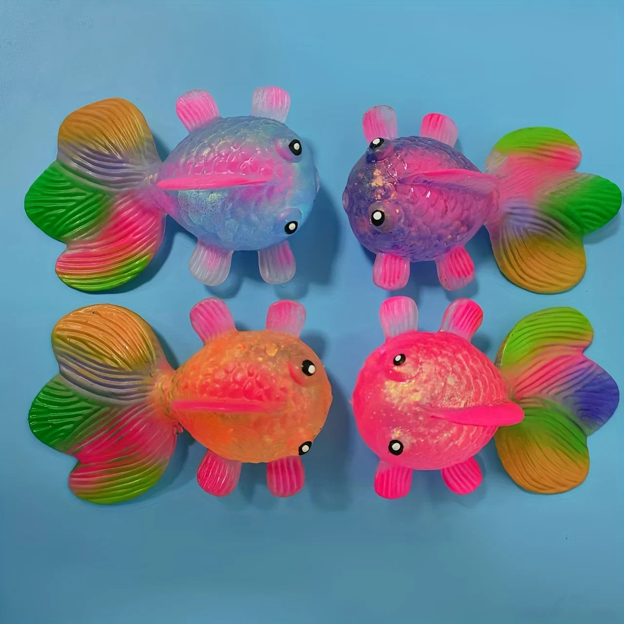 

1PC Cute Goldfish Stress Ball, Soft Slow Rebound Squishy Toy, Desktop Fidget Decor Birthday Christmas Gift