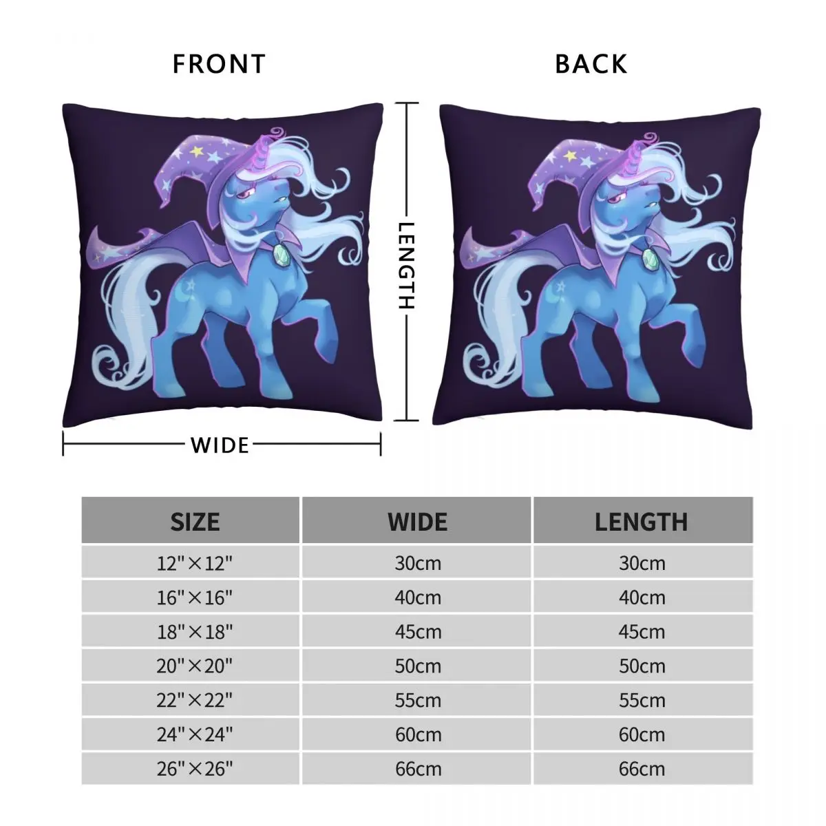 The Great And Powerful Trixie Square Pillowcase Polyester Linen Velvet Creative Zip Decor Sofa Cushion Case 18