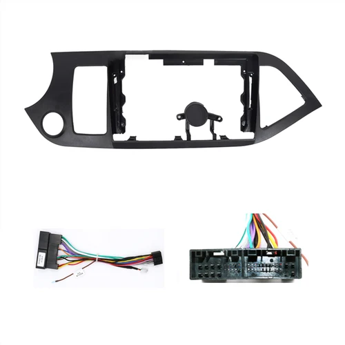 Imagen 2 del producto 9 pulgadas para 2009-2016 KIA MORNING PICANTO Radio de coche Fascia Panel de Radio de coche marco de manga de alambre tablero accesorios originales