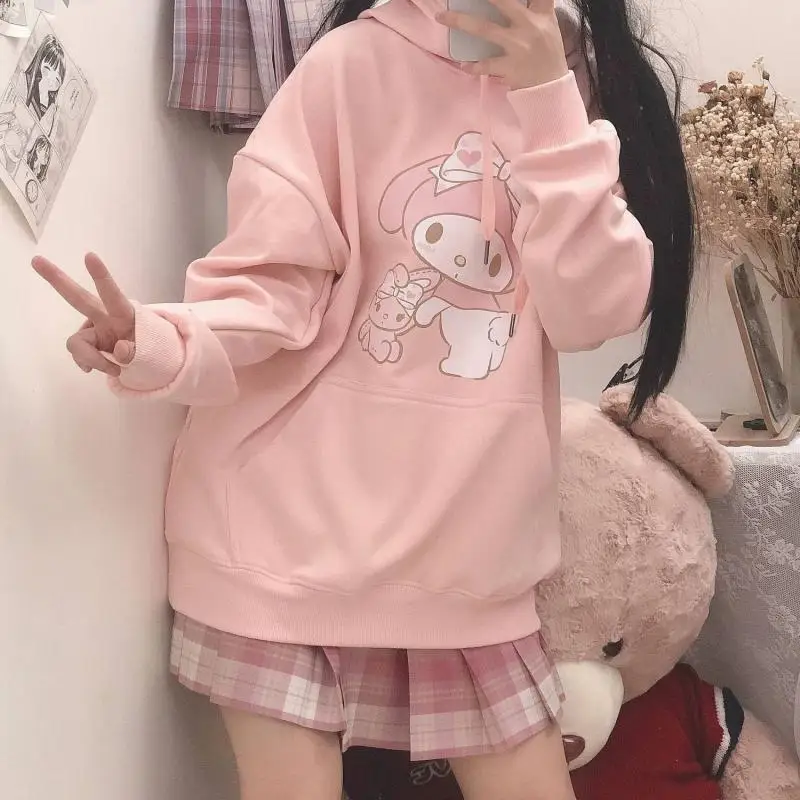 

Korean version of kawaii Hello Kitty knitted vest for women doll cute cartoon tops for women sweet casual knitted pullover cloth