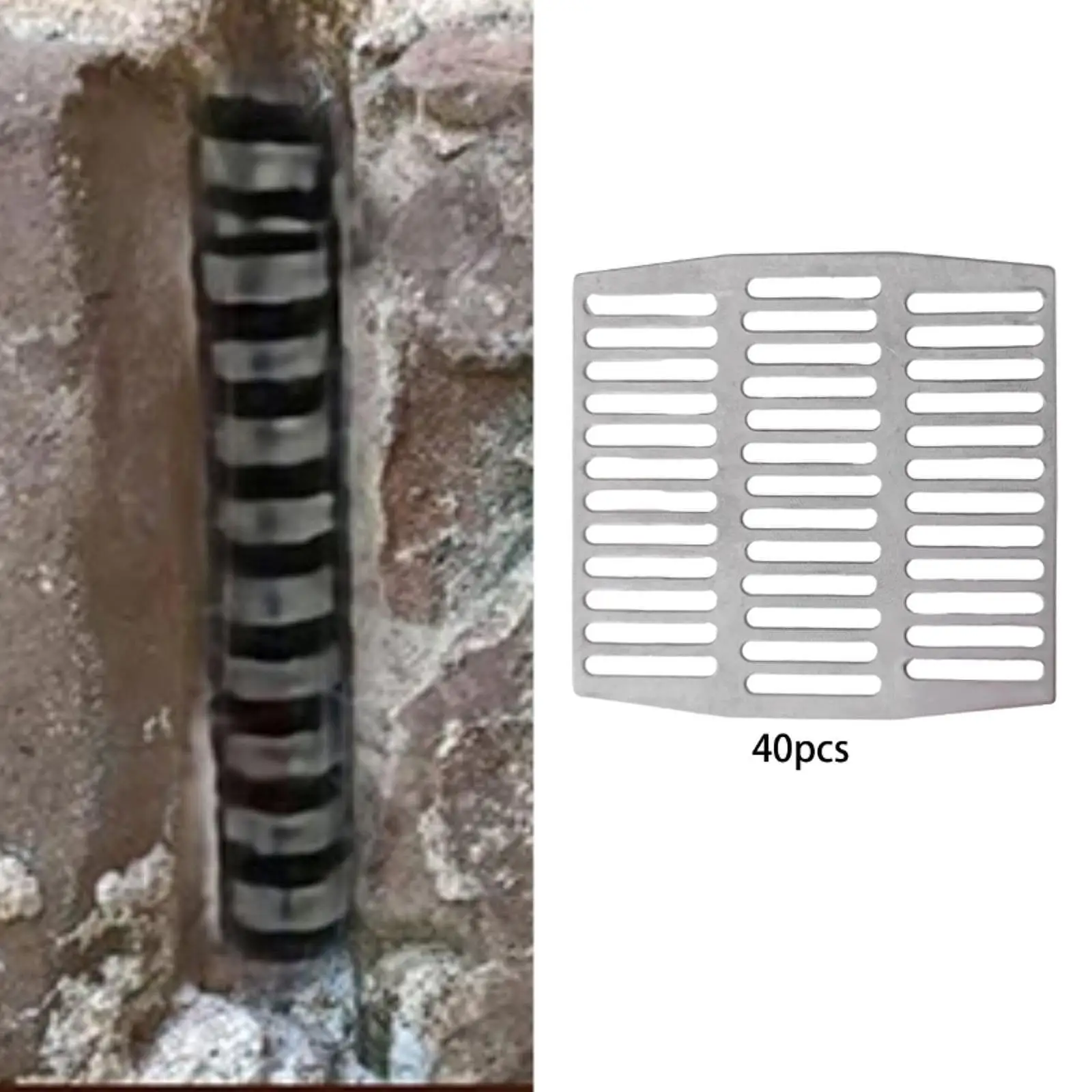40 個のステンレス鋼レンガウィープホールカバー高性能簡単なインストール