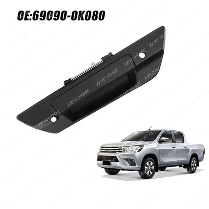 

Rear Tailgate Bezel Trim Replacement 69090-0K080 Hilux 2015-2022 Back Door Handle Pull With Camera Hole 690900K080