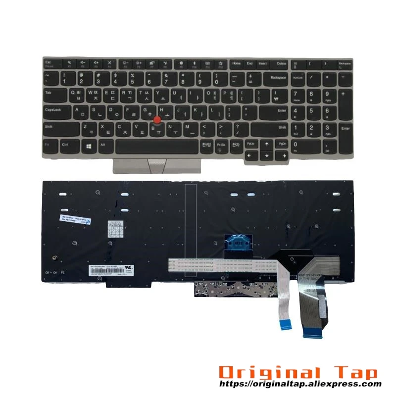 KR Korean Keyboard for Lenovo Thinkpad E595 E580 E585 E590 T590 P53S L580 L590 P52 P72 P53 P73 01YN651 01YN731