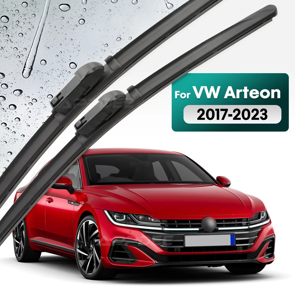 

Silicone & rubber Front Wiper Blades Set For VW Volkswagen Arteon 2017 - 2023 Windshield Windscreen Window Brush 26"+18"