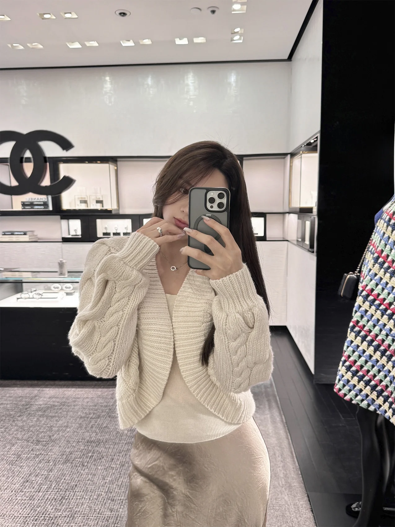 

Вязаный кардиган Middletone Highline для женщин: свитер с эффектом «Old Money» и узором «косы», в стиле Fua Mountain, повседневный, осенне-зимний