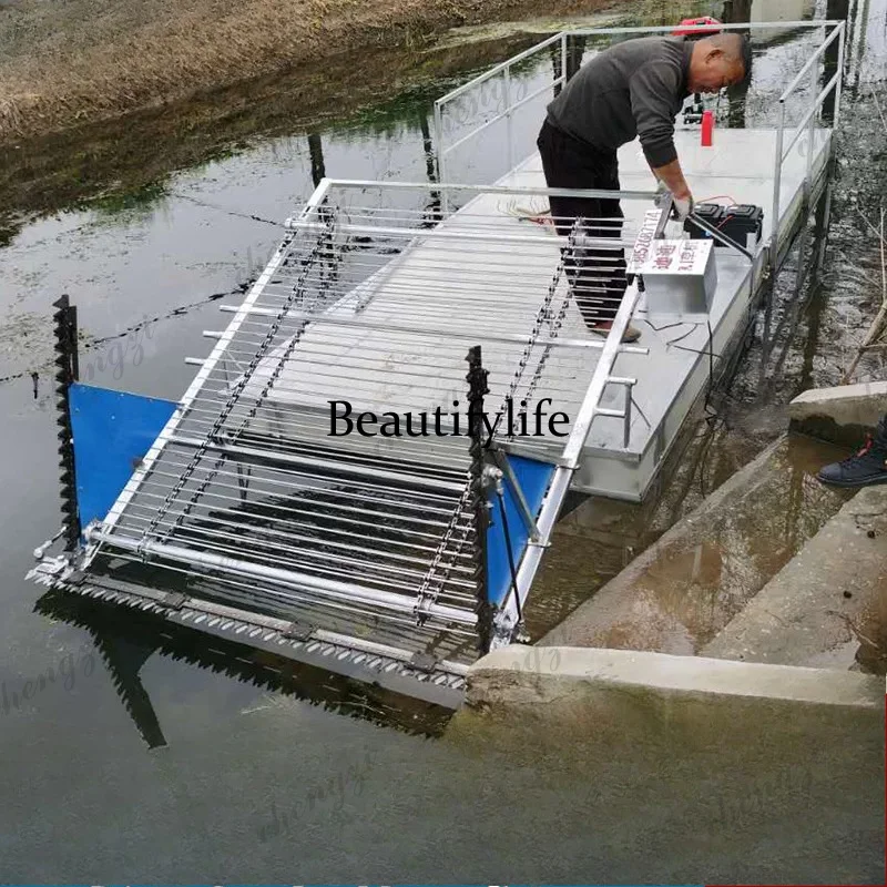Underwater lawn mower, river cleaning, boat cleaning machine, salvage shrimp, crab, fish, pond cutting, aquatic grass harvester