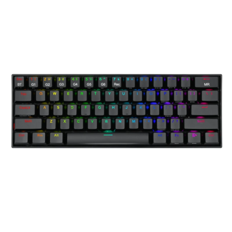 Redragon dual mode K530RGB rechargeable 61 tea axis portable game macro esports mechanical keyboard