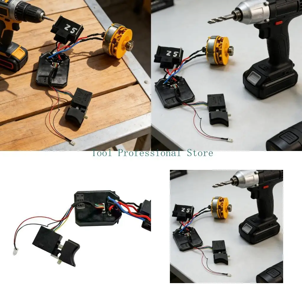 

57QF Electric Dril Brushless Motor Assembly 21V 13 Teeth For Electric Drill Brushless Equipment Easy Installation