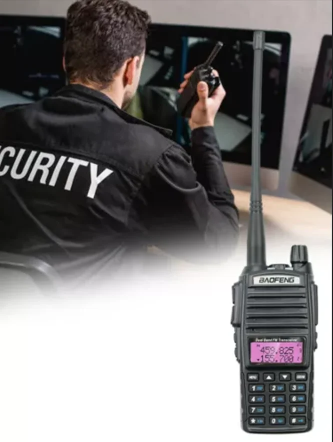 Walkie Talkie Baofeng UV-82 8W de doble banda 136-174 y 400-470 MHz CTCSS DCS de 10 km