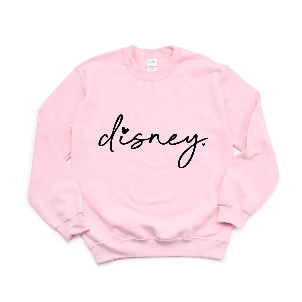 Nowy styl luźnej, ciepłej odzieży sportowej na jesień i zimę dla amerykańskich dziewcząt w 2025 roku, z nadrukami Myszki Miki i bluzami wkładanymi przez głowę.