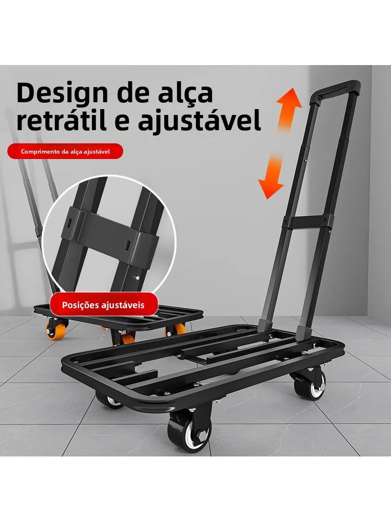 ultra-light-portable-four-wheel-thickened-hand-pulled-shopping-cart-miniature-moving-vehicle-flatbed-portable-shopping-cart