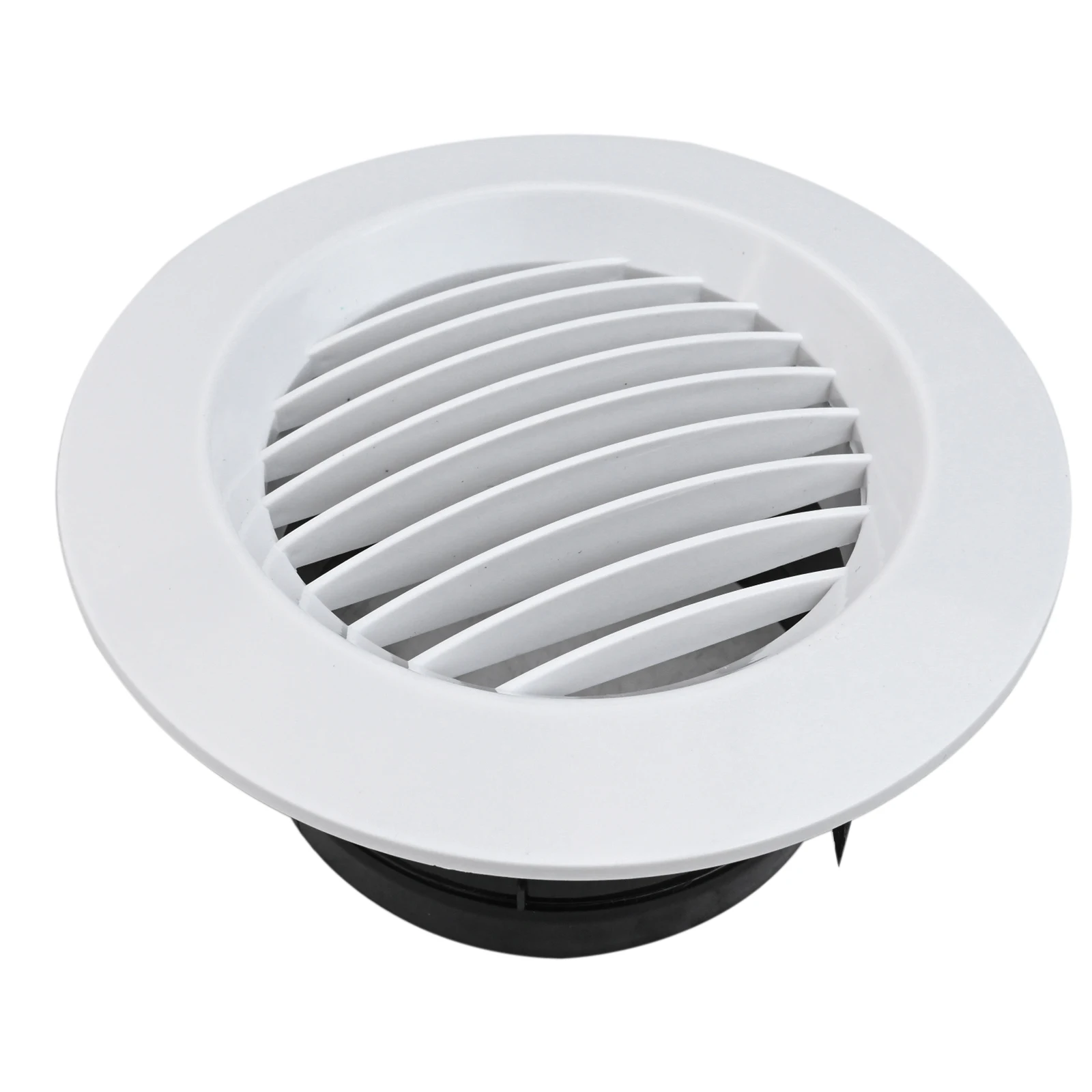 Bathroom Office Air Vent Circular Vent ABS Wall Mounting 75/100/125/150/200mm Ceiling Mounting Compact For Bathroom