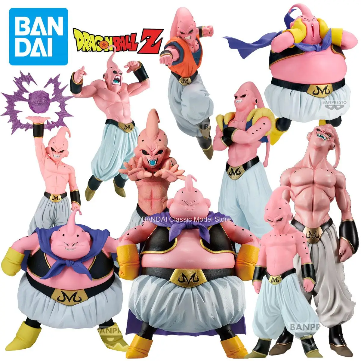 BANDAI genuino oficial Original Banpresto Dragon Ball Majin Buu figura Anime genuino coleccionable en caja modelo muñecas juguete para regalo
