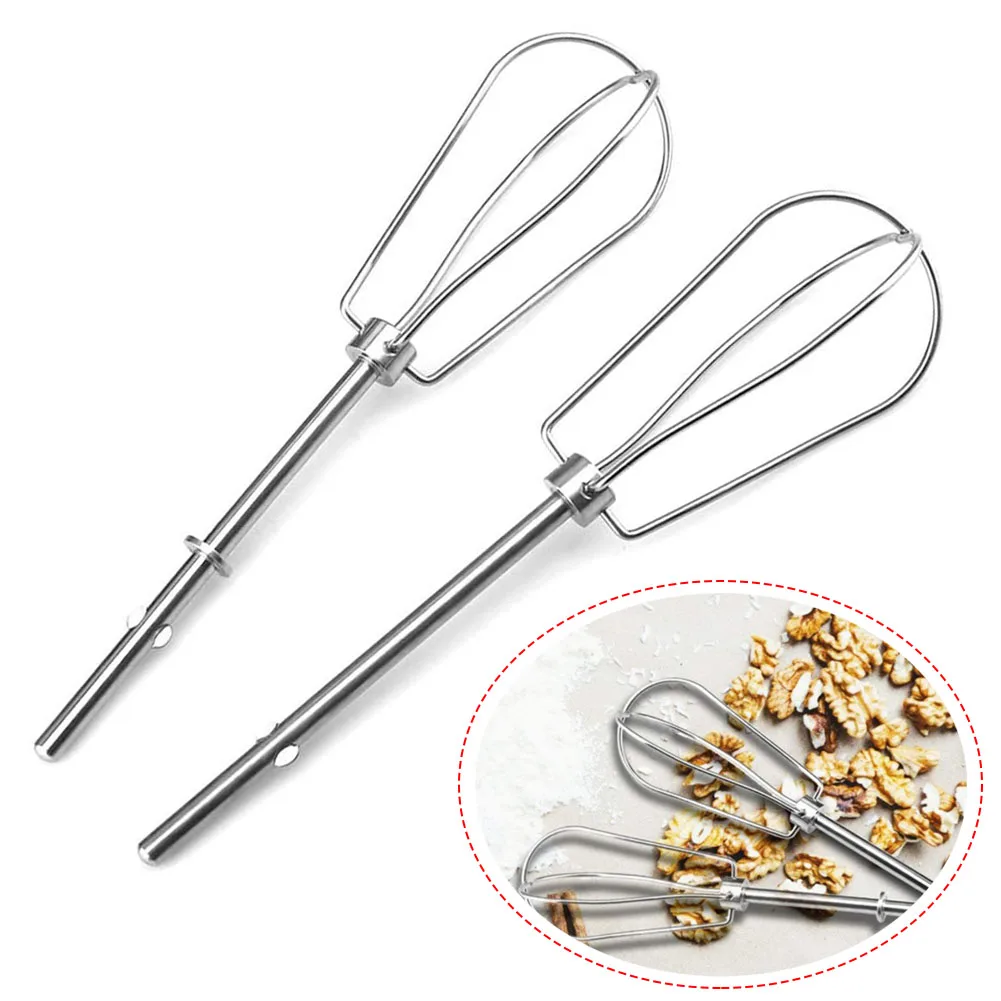 Varillas mezcladoras de acero inoxidable, 2 piezas, cabeza para huevos, crema, harina, pastel, batidor para KHM3, KHM5, W10490648