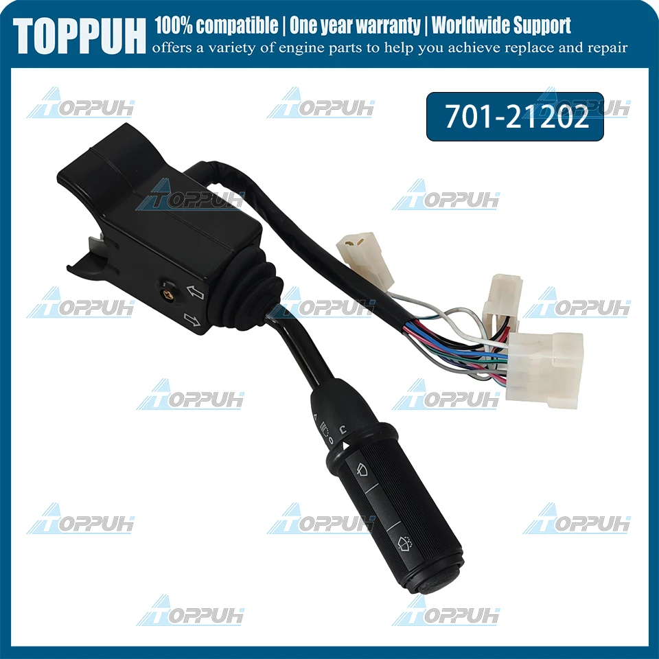 701-21202 701/21202 70121202 Lights & Wiper Column Switch Right Hand For JCB Backhoe