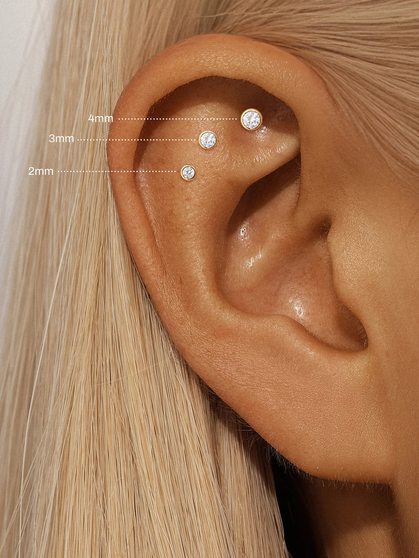 BOAKO 1PC 925 スターリングシルバー CZ フラ - Body Jewelry Flat Back のレビューと価格
