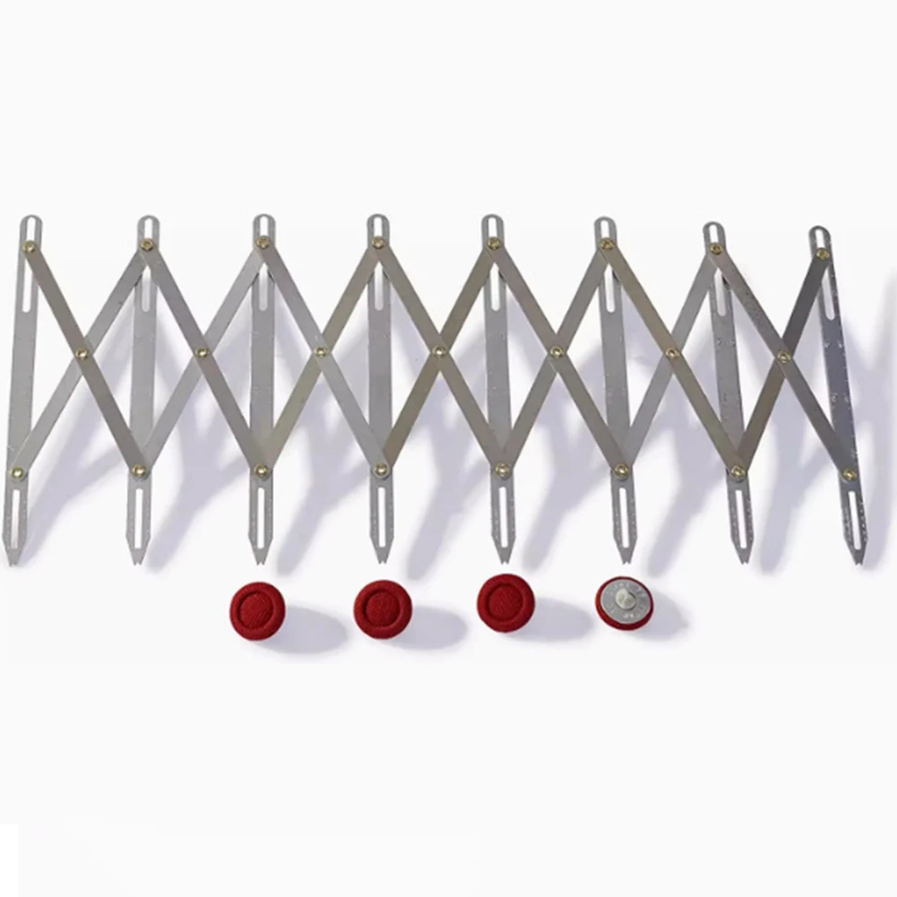Sliver Buttonhole Spacer Sewing Convenience User-Friendly Design Adjustable Length Gauge Curtain-making Essential