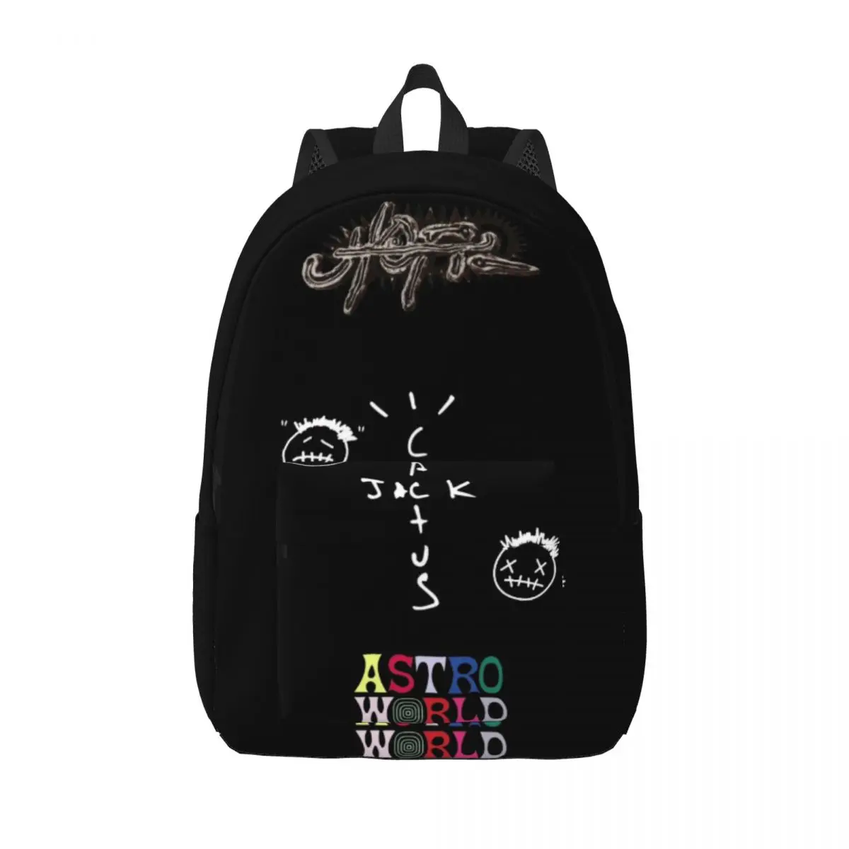 

Travis Scott Thescotts Cactus Jack New Fashionable Pattern School Bag Print Lightweight Backpack 15.7in 17.7in