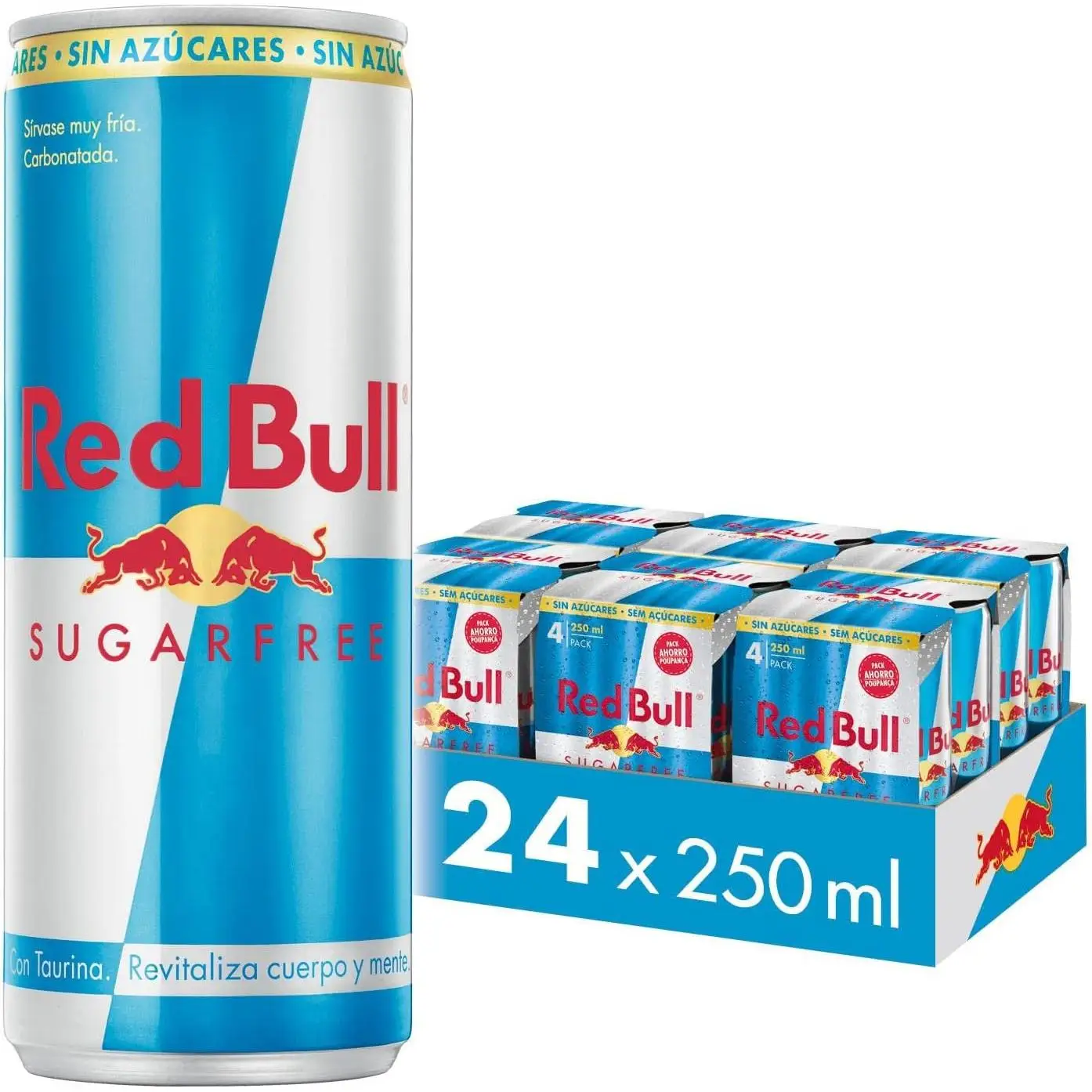 RedBull Bebida Energética Sugarfree, Sin Azúcar, 24 x 250ml calidad de confianza