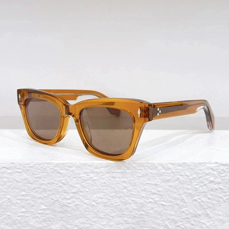 

New Acetate Luxury Brand Men's Fashion Designer Glasses UV400 DEALAN Outdoor Handmade Women's Fashion Sunglasses