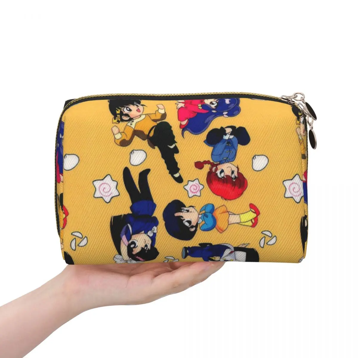 Ranma Saotome Pig Girls Women Cosmetic Bag Travel Makeup Organizer Pouch Toiletry Storage Dopp Kit Case