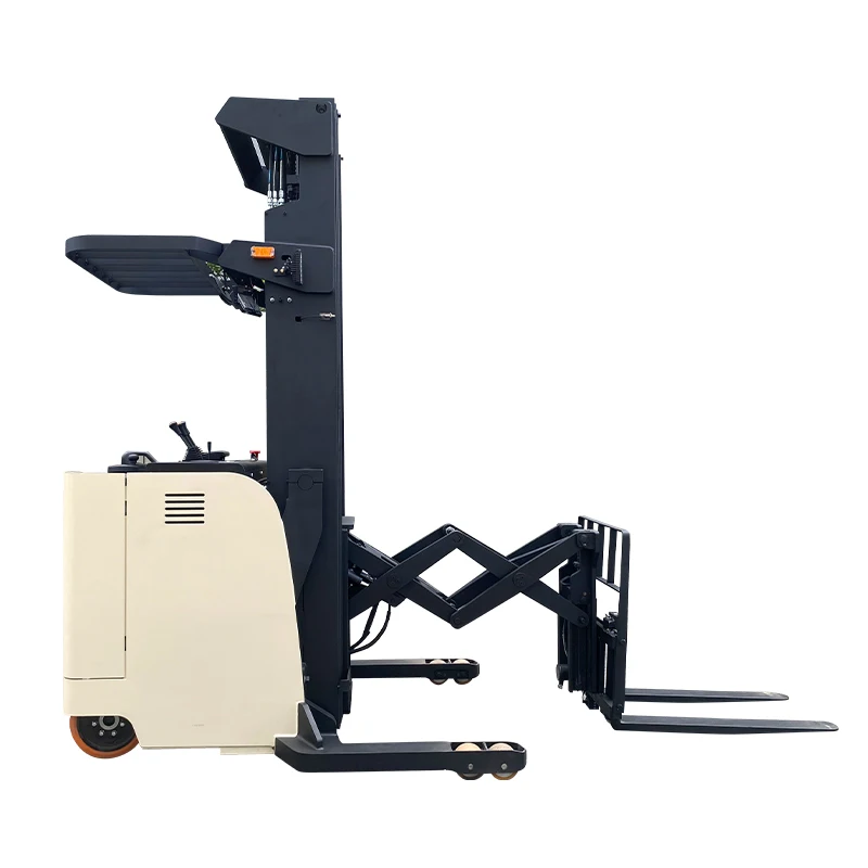 Doppelscheren-Gabeln vom Typ Reach-LKW, 1,5 Tonnen elektrischer Gabelstapler, Stapler, Kranlift, schmale Gang-Reach-LKW-Maschinen