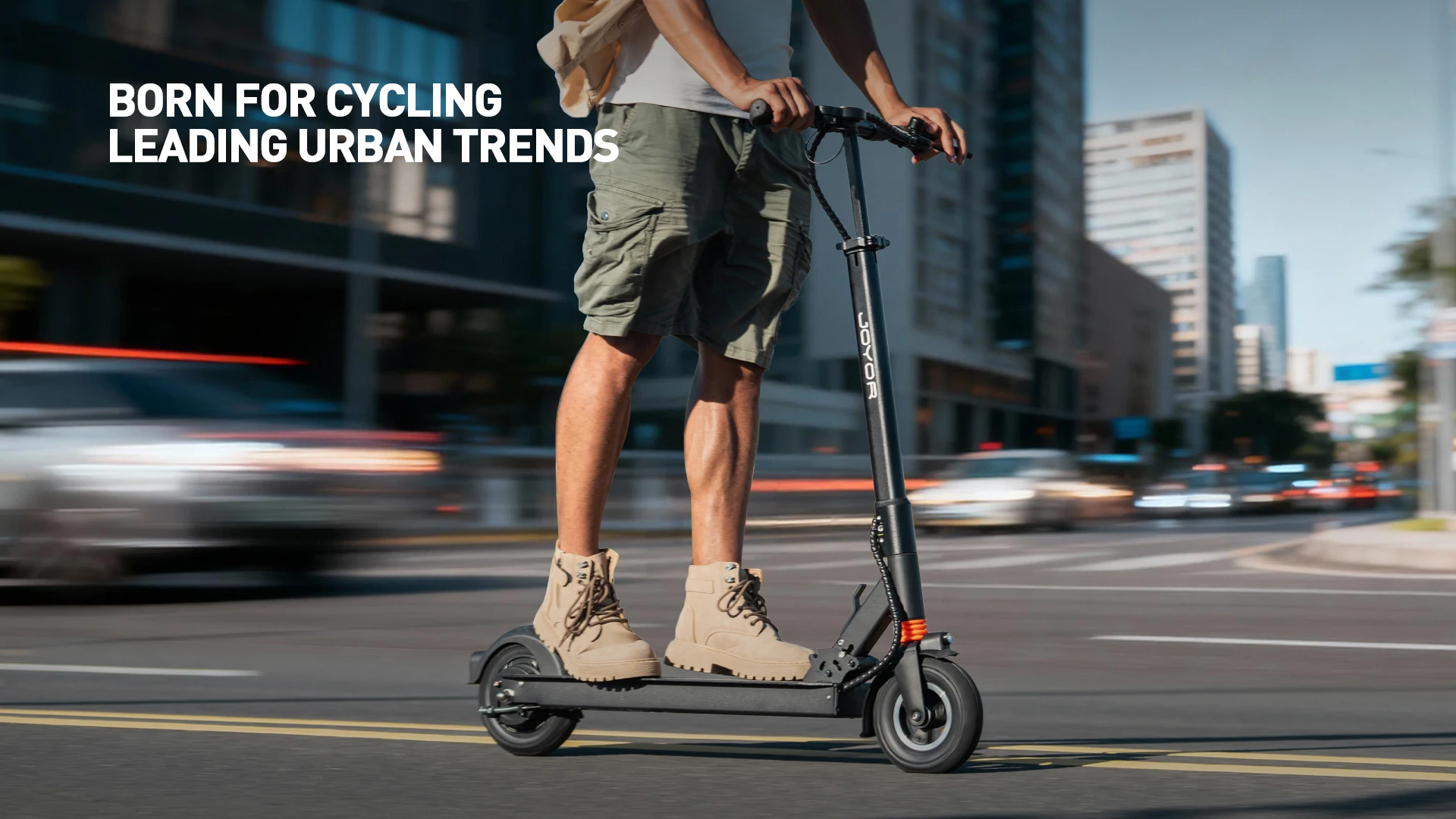 JOYOR F5 Premium Version E-Scooter 48V10.4AH 8-Zoll Vorderreifen (luftgefüllt) und Hinterreifen (vollgummiert) für den Stadtverkehr – Detail 6