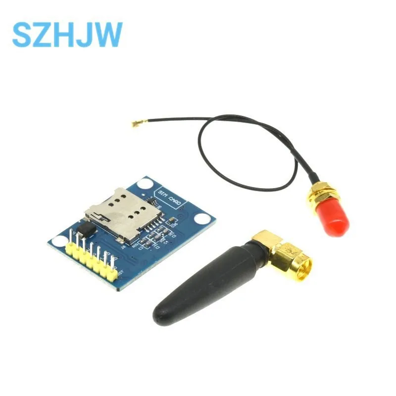 SIM800L V2.0 5V Wireless GSM GPRS MODULE Quad-Band W / Antenna Cable Cap