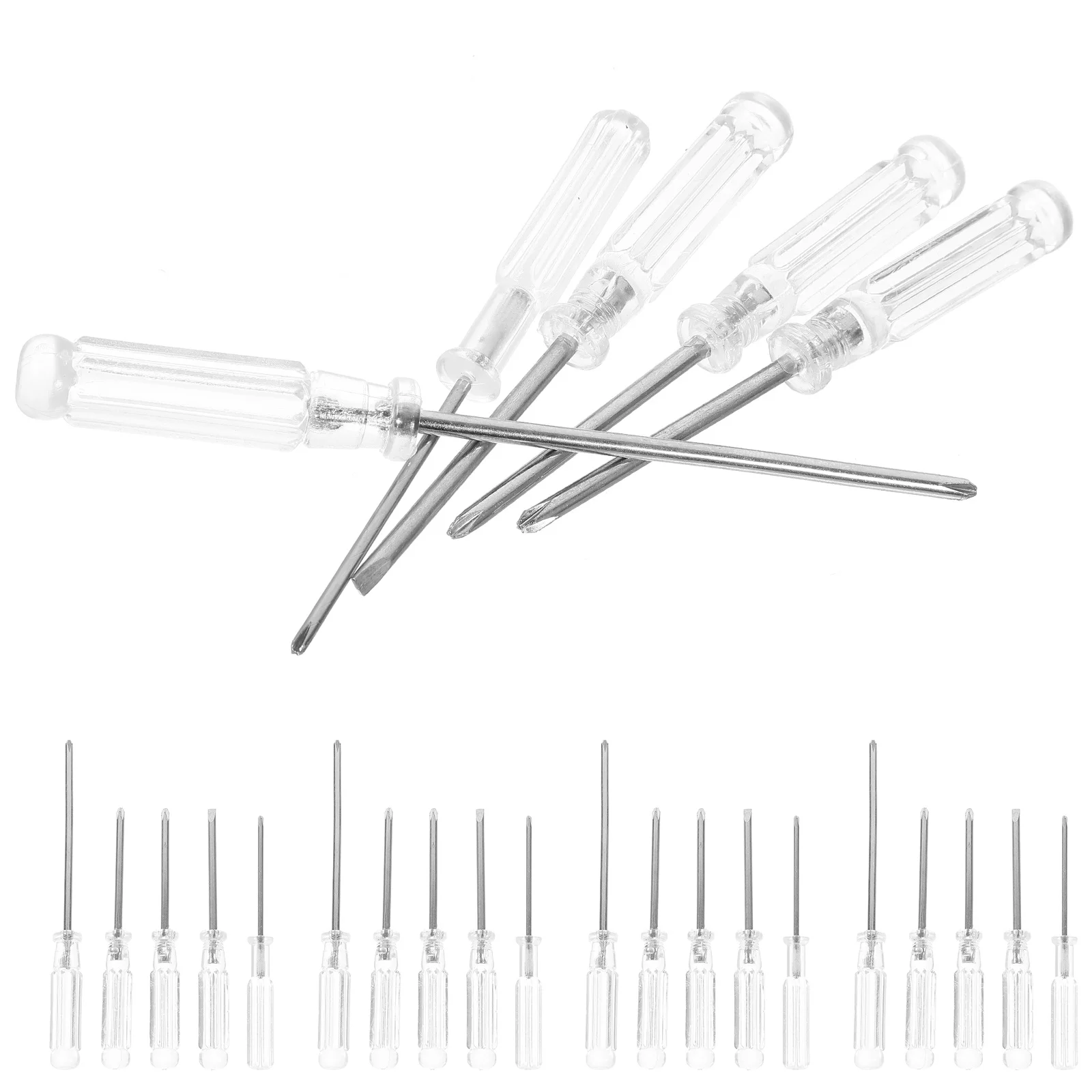 Zestaw 25 mini śrubokrętów, kompaktowy, ergonomiczny uchwyt do naprawy małych urządzeń, przenośne narzędzie kieszonkowe do użytku domowego, mały śrubokręt.