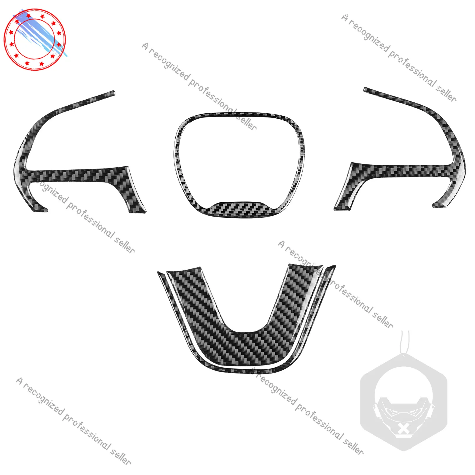

For Dodge Challenger 15 + Steering Wheel Set with Carbon Fiber Interior Car Modification