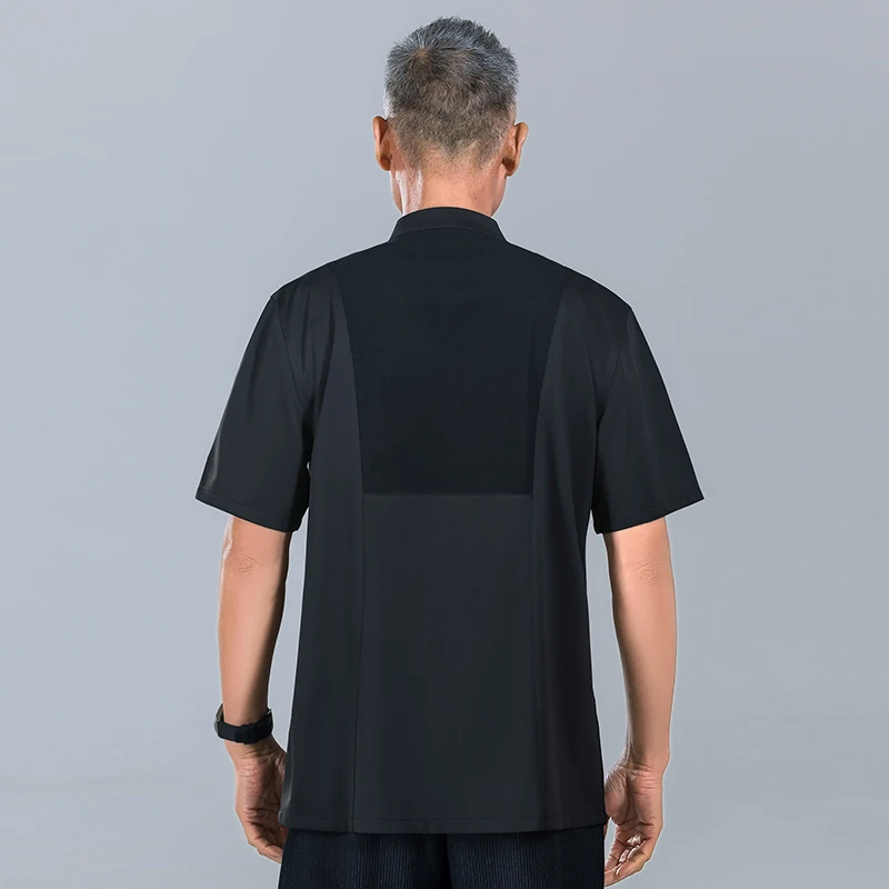 Food Service Men Chef Uniform Kitchen Jacket  Hotel Cooking Shirt Summer Restaurant Work Clothes Bakery Cafe Waiter Overalls