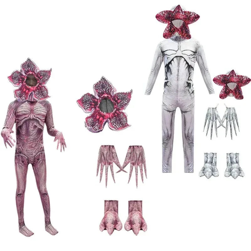 Kids Halloween Costumes for Stranger Things Kids Cosplay Costume Child Horror Jumpsuits Scarry Zombie Demogorgon Cosplay Clothes