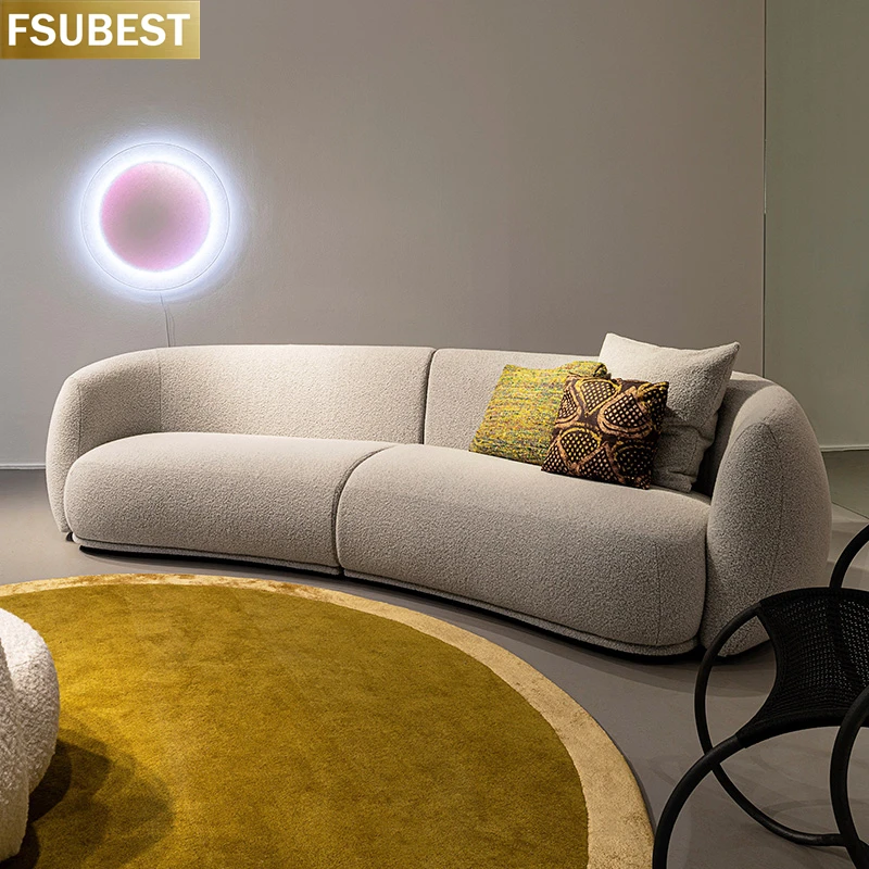 Canapé de estilo italiano para sala de estar, sofá moderno de tela de peluche, canapé, Divani, Kanepe, Bankstel, Sofy, muebles