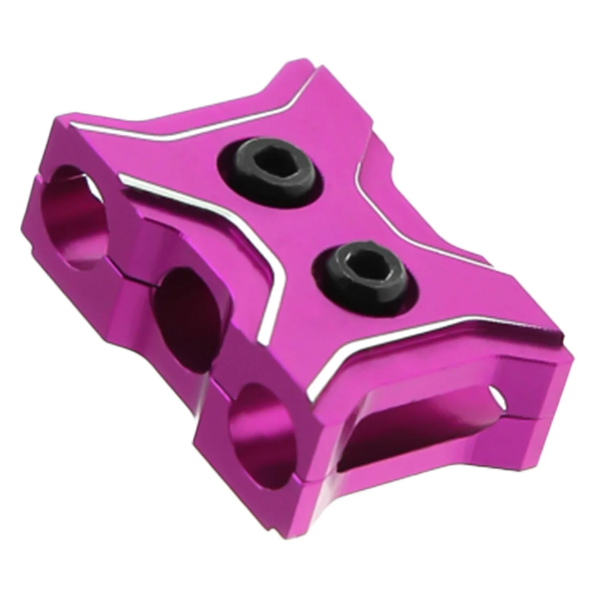 Câble de moteur ESC en alliage d'aluminium, gestionnaire de fils, pince de serrage, prévention de la construction, outil de clip de ligne LED plus riche pour modèle de voiture RC, violet