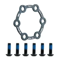 Electric Scooter Brake Disc Bicycle Disc 6-hole Hub Heightening Pad With Screws Mountain Bike Plastic Disc Brake Spacer