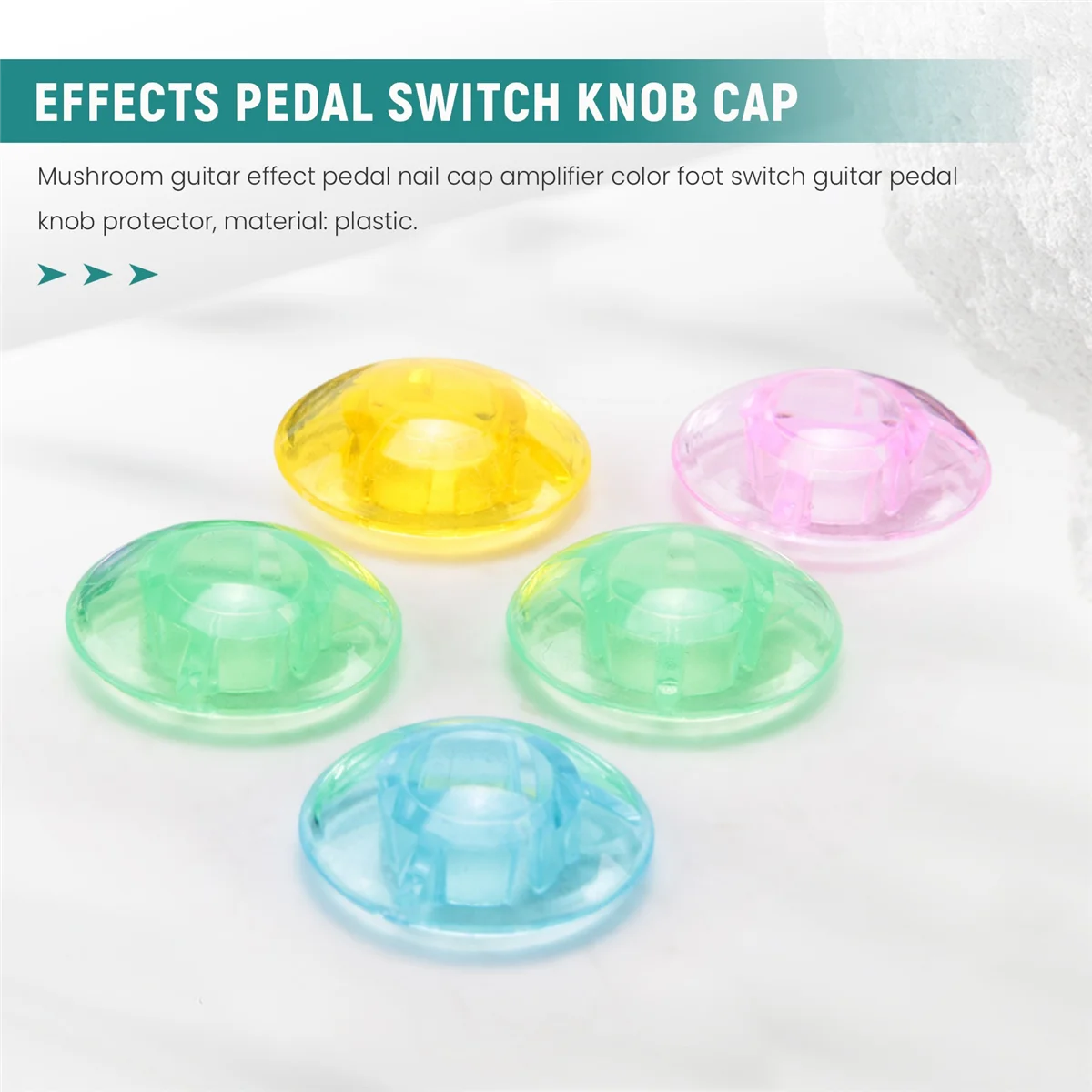 

【Today-Only!】10Pcs Mushroom Guitar Effect Pedal Foot Nail CAP AmplifieRS Color Foot SwitCH Guitar Pedal Knobs Protector