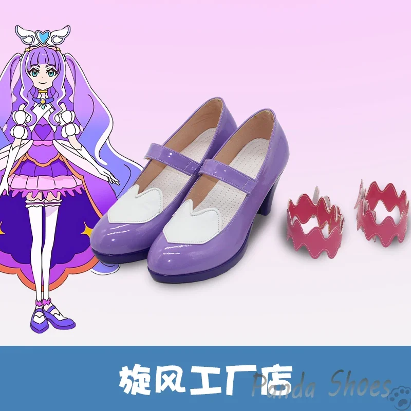 Anime Futari wa Pretty Cure Ellione Scarpe Cosplay Anime Cos Comic Costume Cosplay Scarpe Prop per Con Festa di Halloween