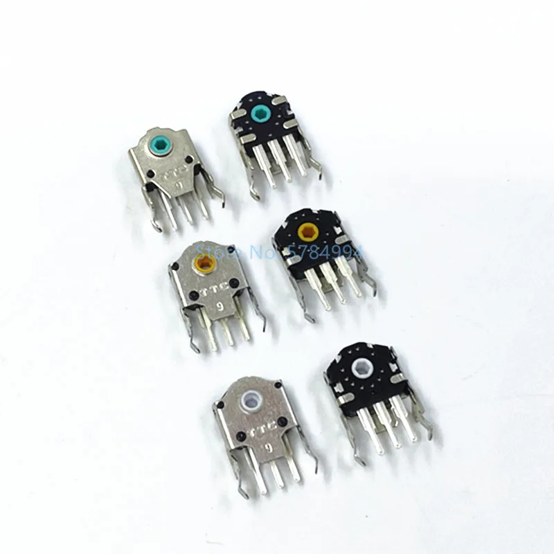 10-100pcs-ttc-gold-wheel-9mm-encoder-decodificador-amarelo-para-raw-viper-sensei-g403g603g703-com-nucleo-verde-branco-frete-gratis