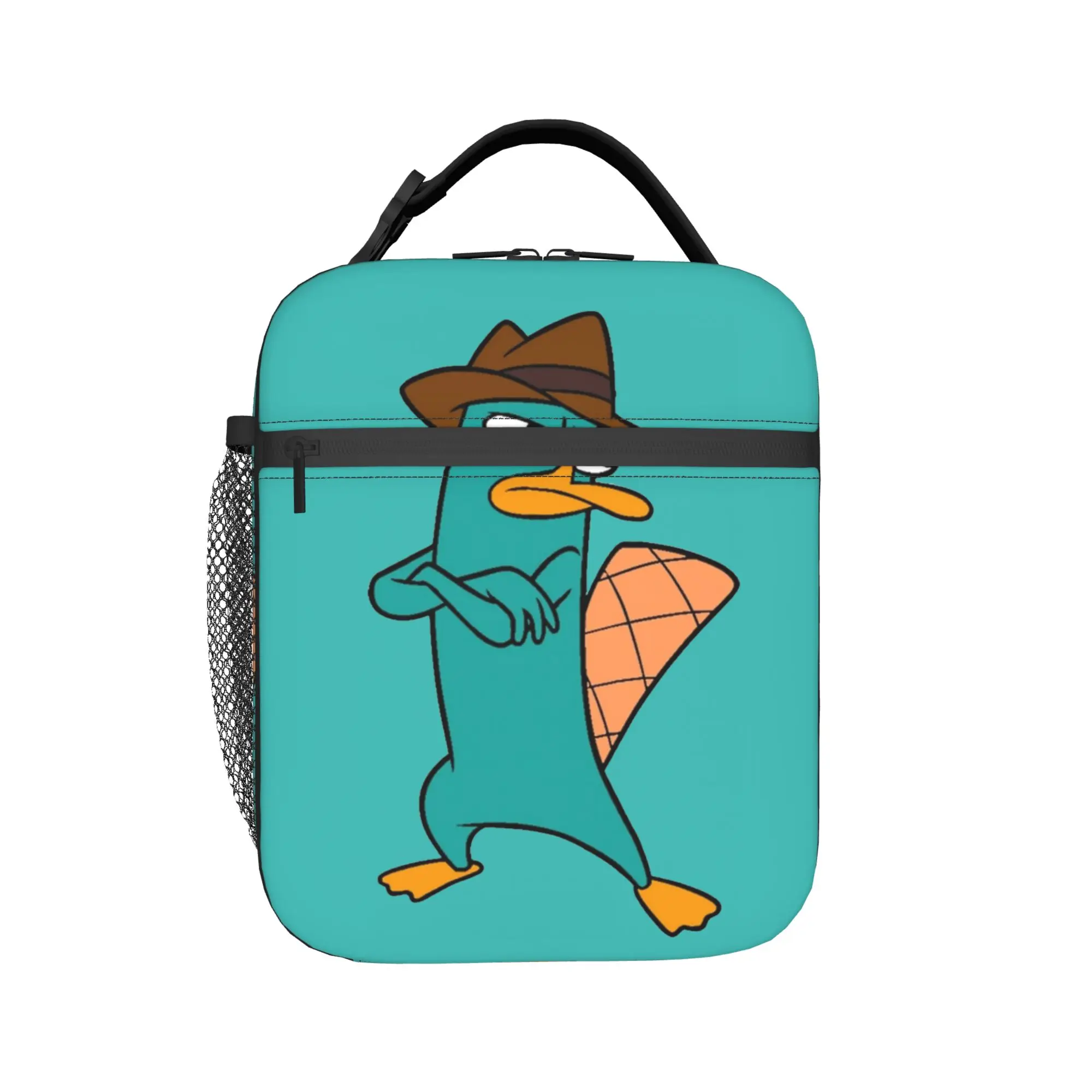 Perry the Platypus Animal Insulated Lunch Bags Cooler Bag Reusable,Lunch Container  High Capacity Lunch Box Tote Work  Travel