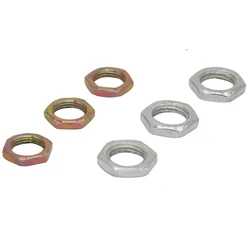80pcs M7 M7*0.75*2 M7x0.75x2 ID*Pitch*Thickness Color Zinc Plating Galvanized Carbon Steel Fine Thread Hex Hexagon Thin Nut