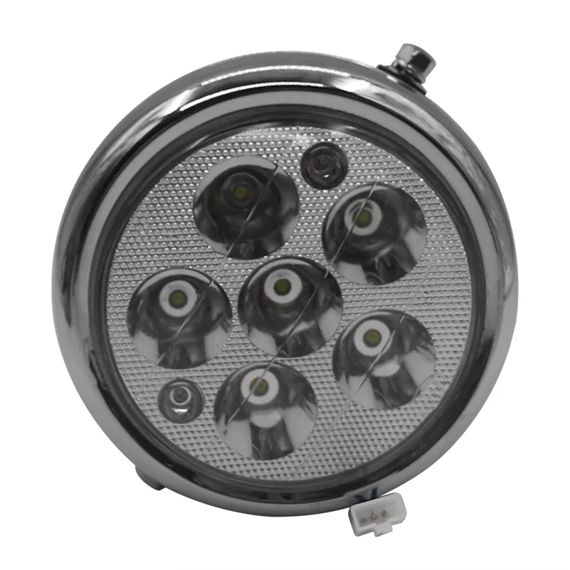 12V-80V 6 Beads LED Round Headlight 5 Inch  Circular Lamp for Citycoco Electric Scooter Accessories