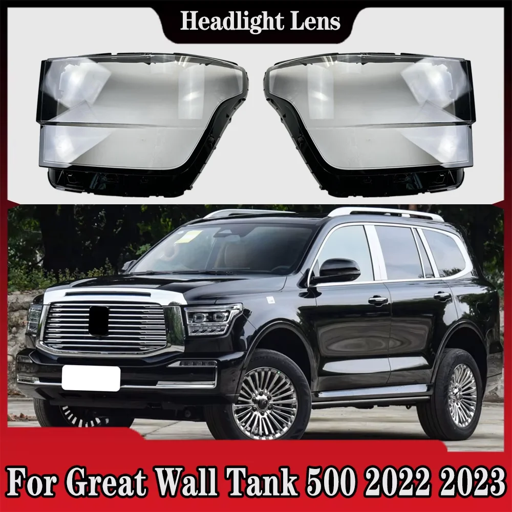 

Transparent Headlight Cover Headlamp Shell Clear Lens Plexiglass Replace Original Lampshade For Great Wall Tank 500 2022 2023