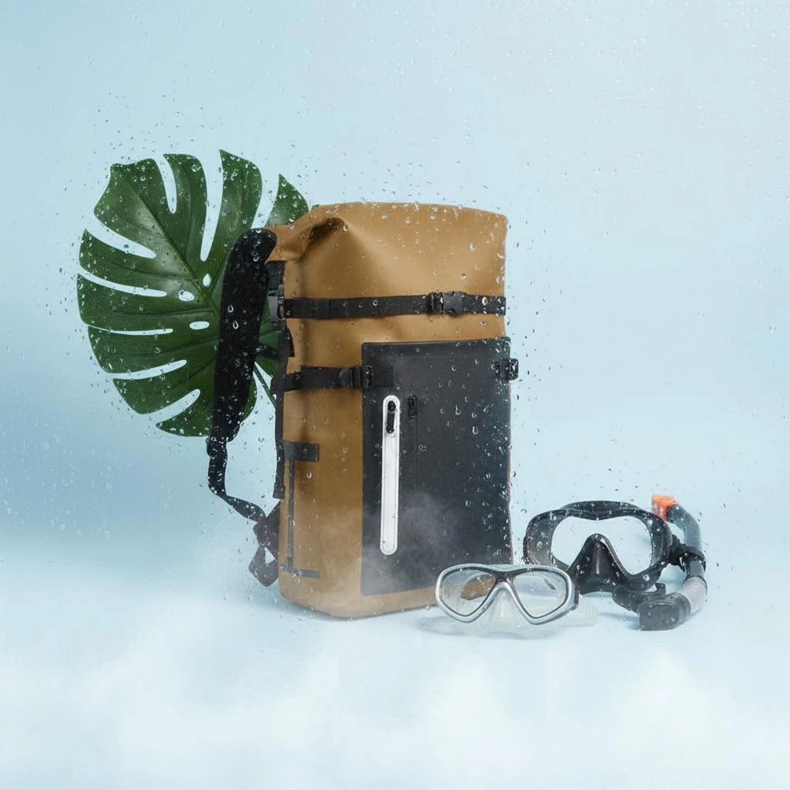 Waterproof Dry Bag Backpack Multi-Use Wet Dry Backpack Outdoor Gear Tear-Resistant Heavy-Duty for Snorkeling, Swimming