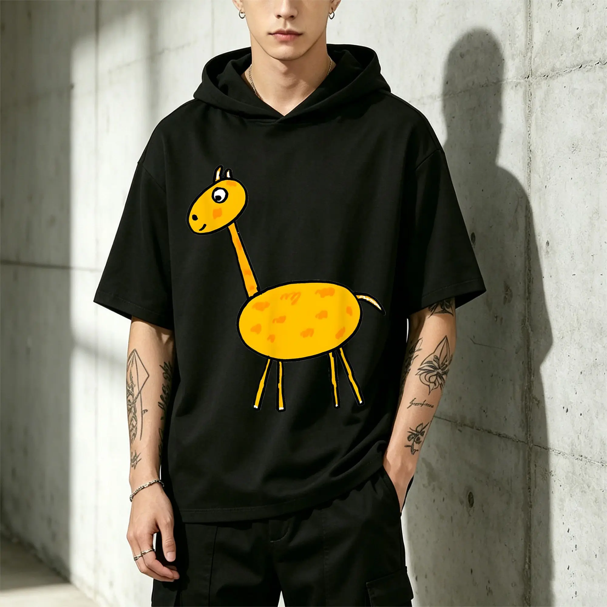 Men's Summer Fashion Construction Site Fun Style Children's Birthday T-Shirt, Featuring Excavator, Crane, and Garbage Truck. Casual and Comfortable, with a Tailored Fit
