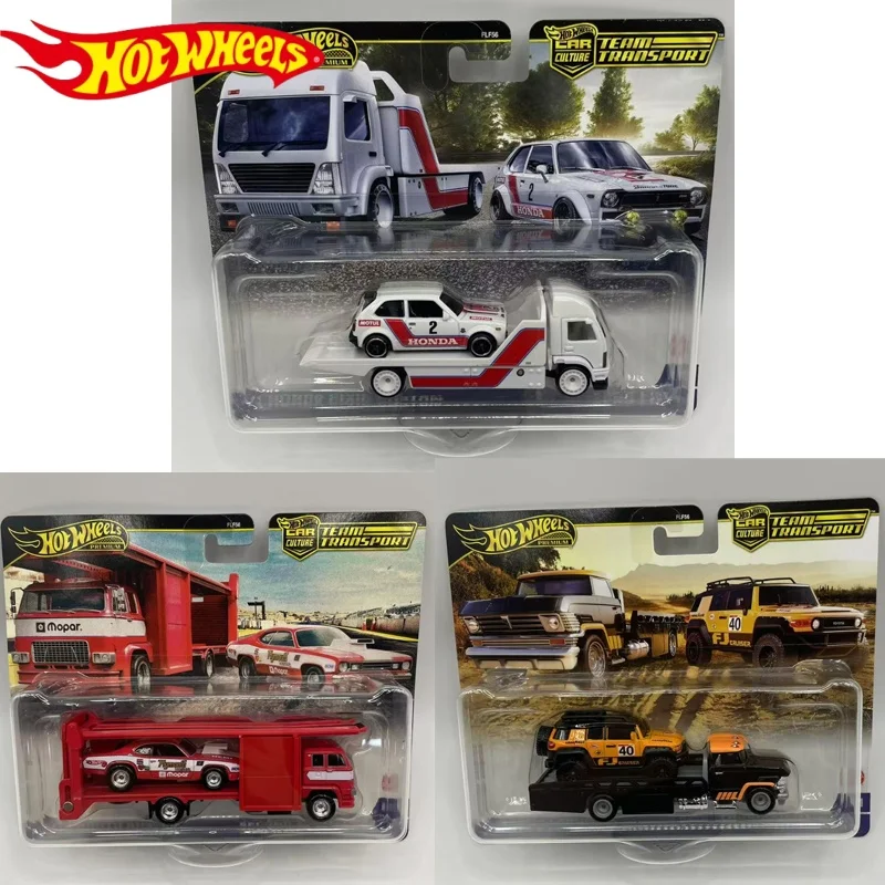 

Original Hot Wheels 1:64 Team Transport 2025 G Case Toyota Honda Plymouth Set Model Car Toys Die-Cast Vehicle Flf56