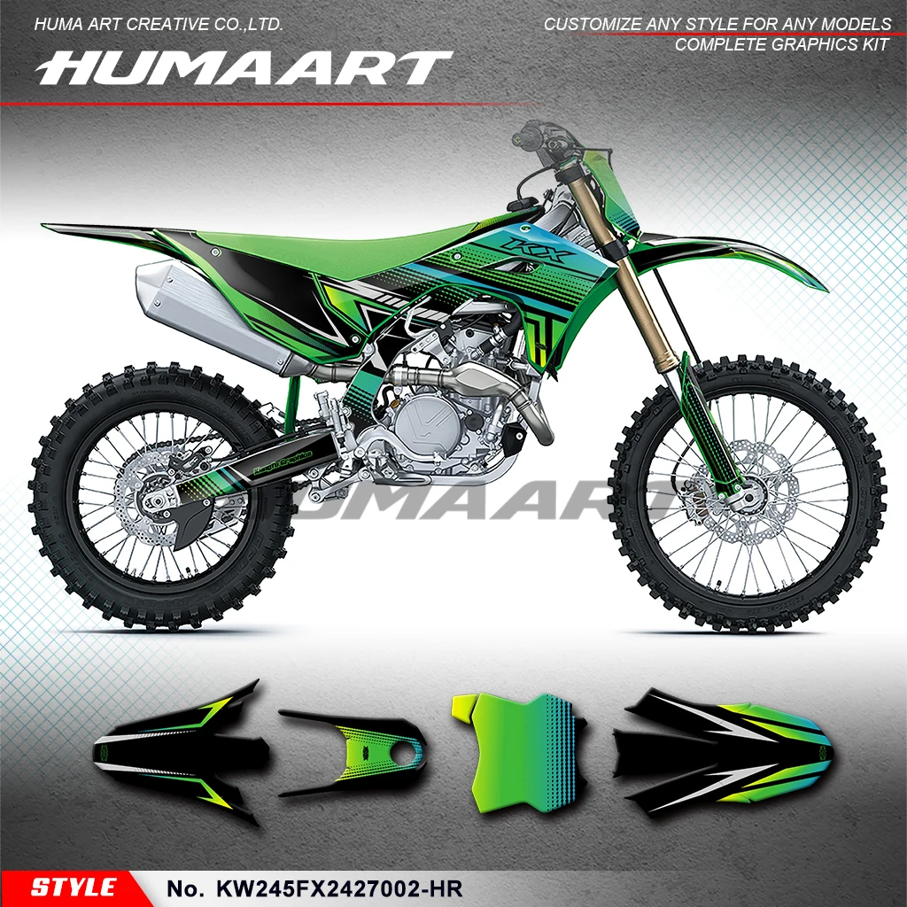 

Наклейки для Kawasaki KX450 KX450X KX450F 2024 KX250 KX250F 2025, KW245FX2427002-HR