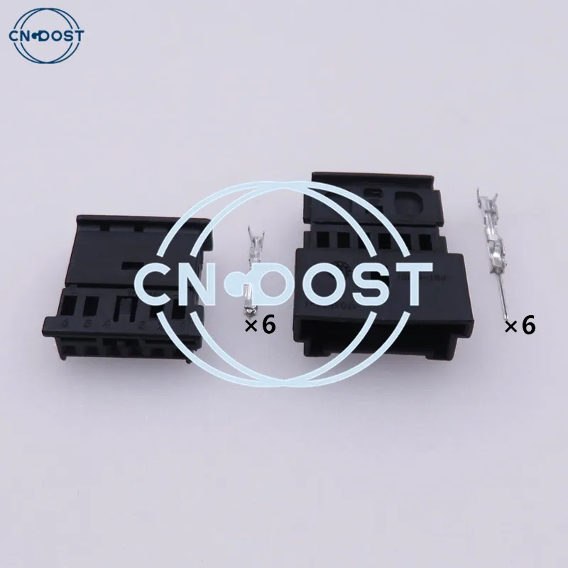 1 Set 6 Pin 1-1241370-3 1-1703874-1 Automobile Tweeter Audio Wiring Connector Car Gateway Plug AC Assembly For BMW