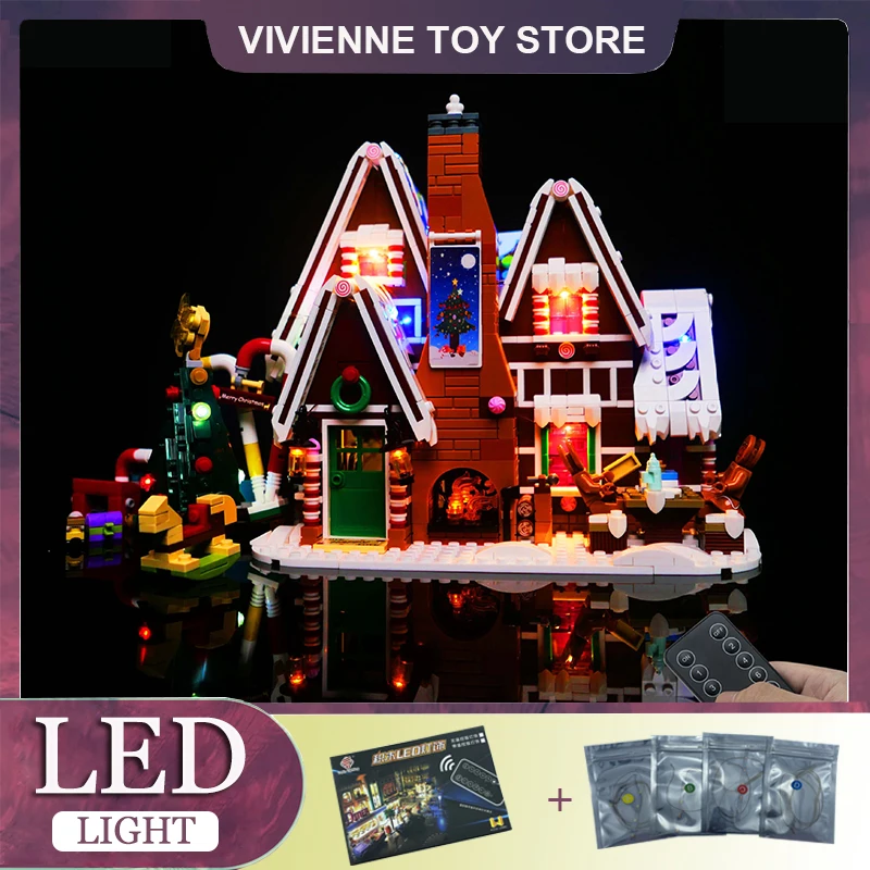 RC DIY LED Light Kit For LEGO 10267 Gingerbread House Building Block Set（Only LED Light,Without Blocks Model）