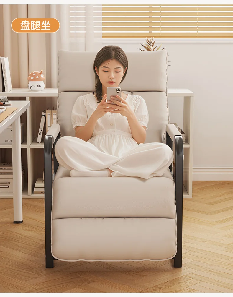Folding Convertible Sofa Bed Recliner Lazy Armchair Single Sofa Lounge Chair Living Room Balcony Office Bedroom Home Furniture