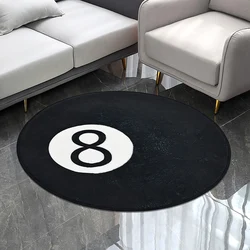 Soft Plush Bathroom Carpets-non-slip, Machine Washable and Absorbent round Mats-ideal for Bathroom Floor Decoration, Bedroom Doo